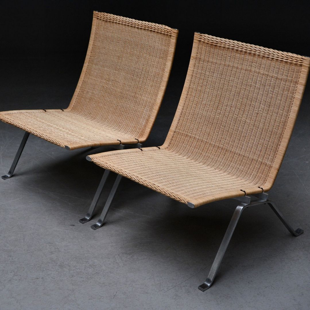 Set PK22 Easy Chairs by Poul Kjaerholm