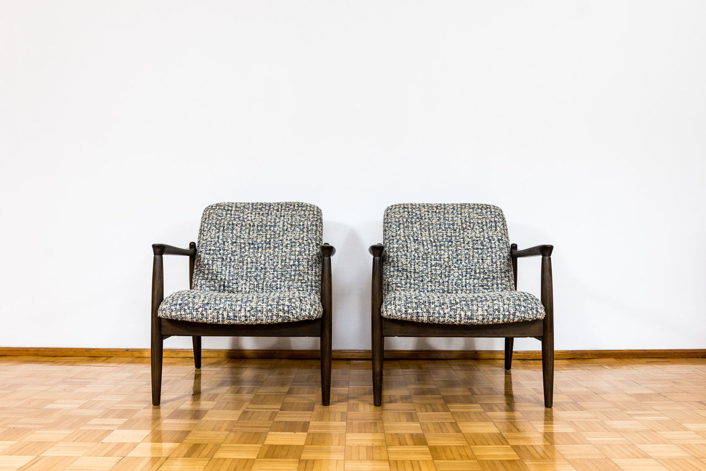 Pair Of Mid Century Armchairs By Edmund Homa, Europe, 1960's