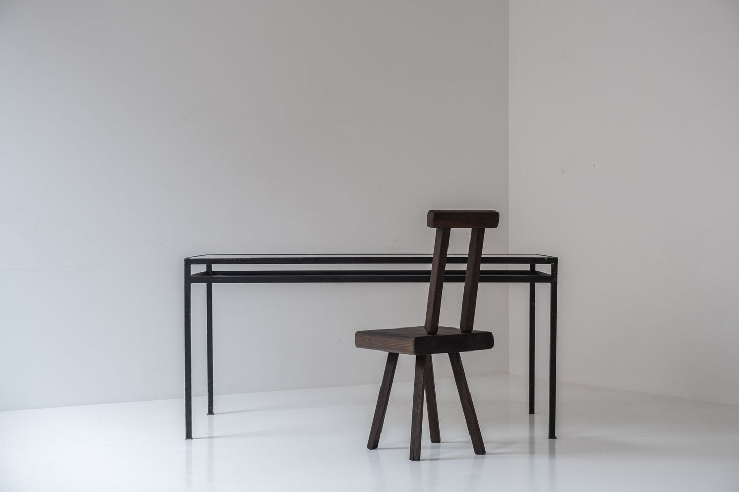 Industrial desk or dining table from the 1950s.