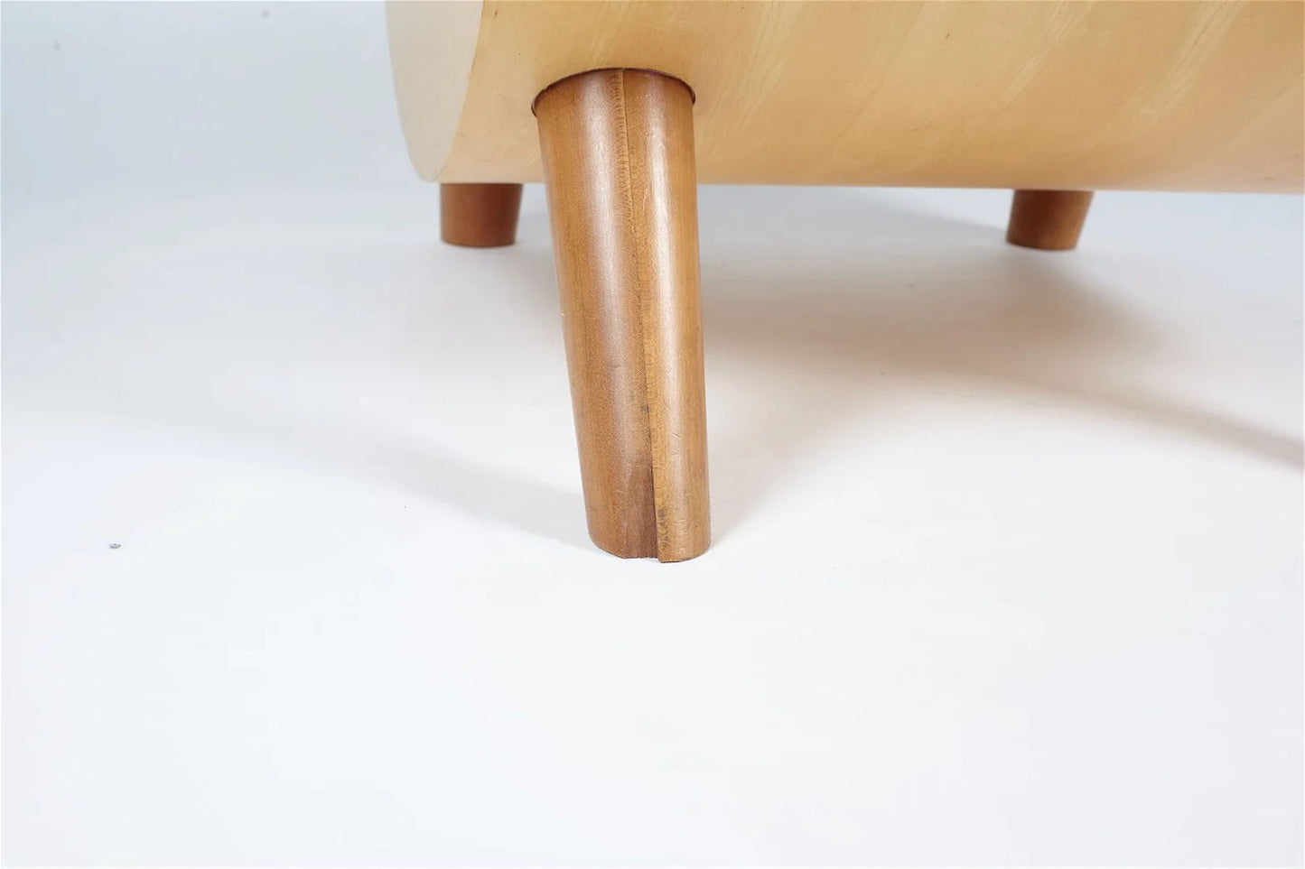 unique Dutch postmodern beech wood armchair 1990s