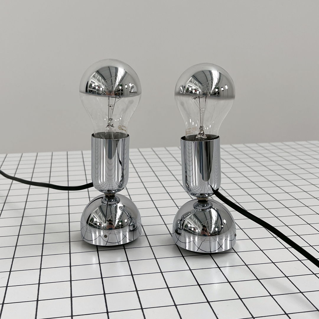 Pair of Pollux Wall Sconces or Table Lamps by Ingo Maurer for Design M, 1970s