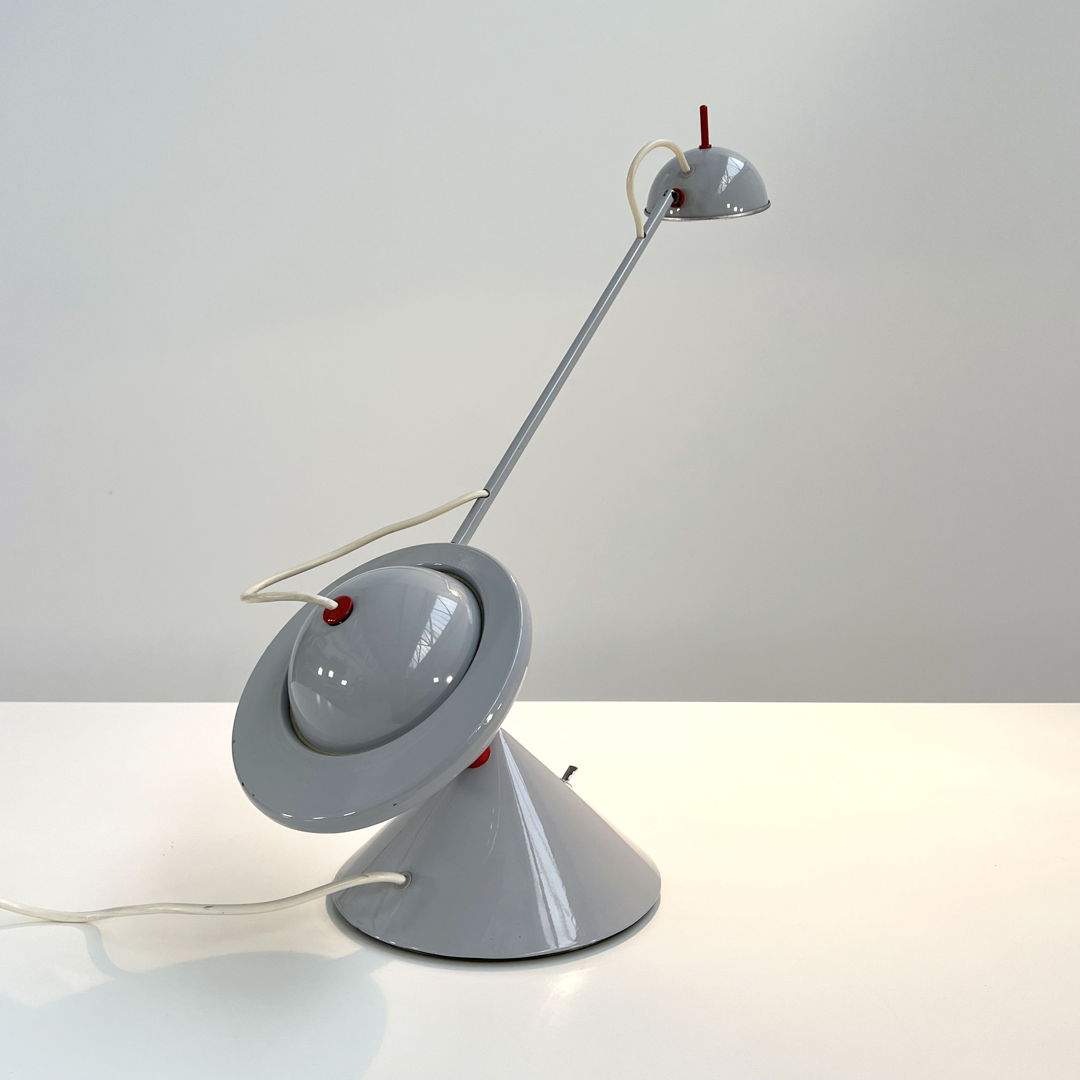 Postmodern Desk Lamp with Counterweight, 1980s