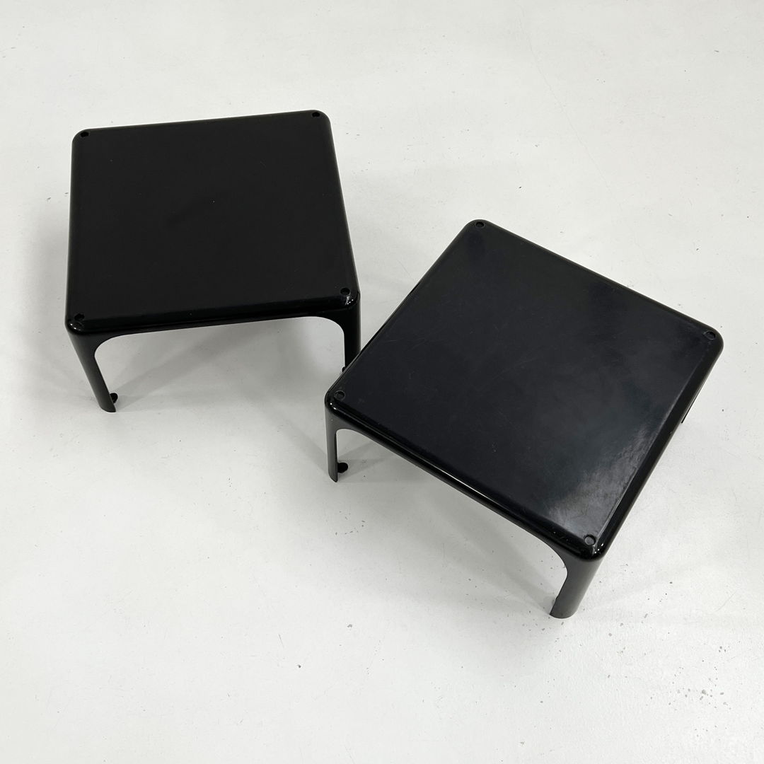 Pair of Black Demetrio 45 by Vico Magistretti for Artemide, 1970s