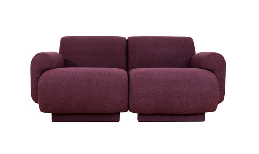 Purple Modular two-seater Sofa by Oelsa, Germany,  1970s