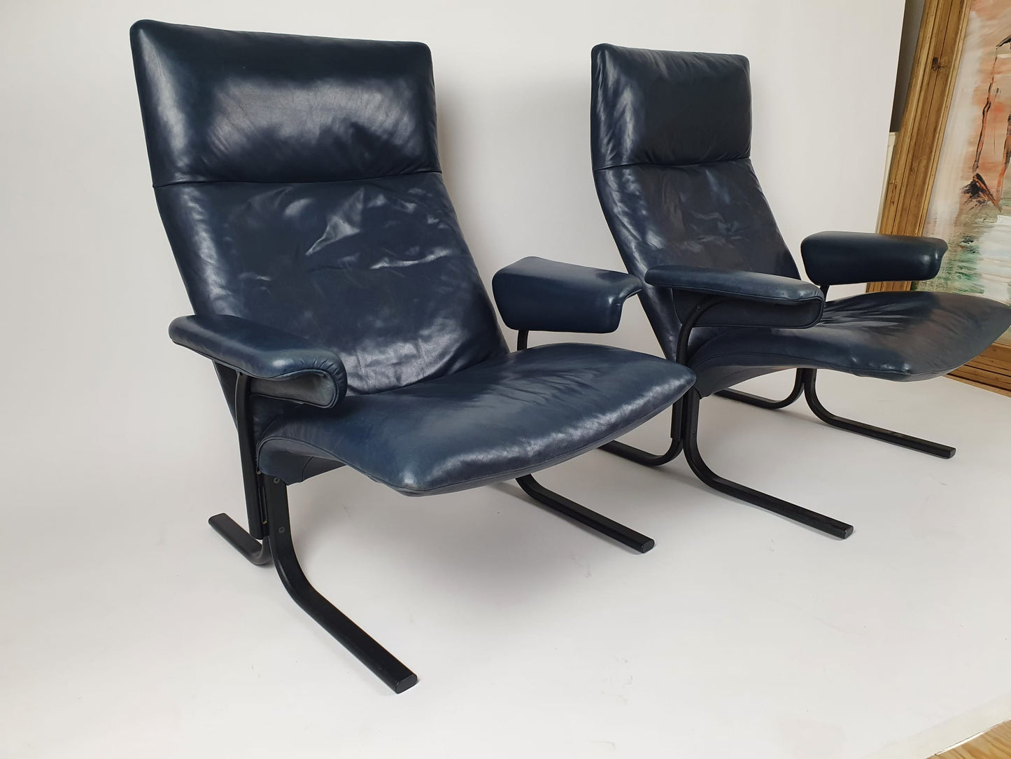 2x De Sede DS2030 armchairs, set