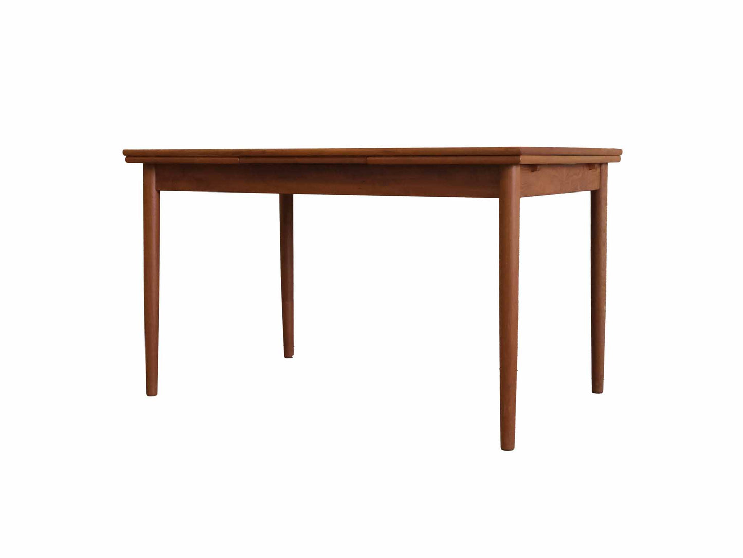 Ausziehbarer dänischer Mid-Century Modern Teak Esstisch von AM Mobler