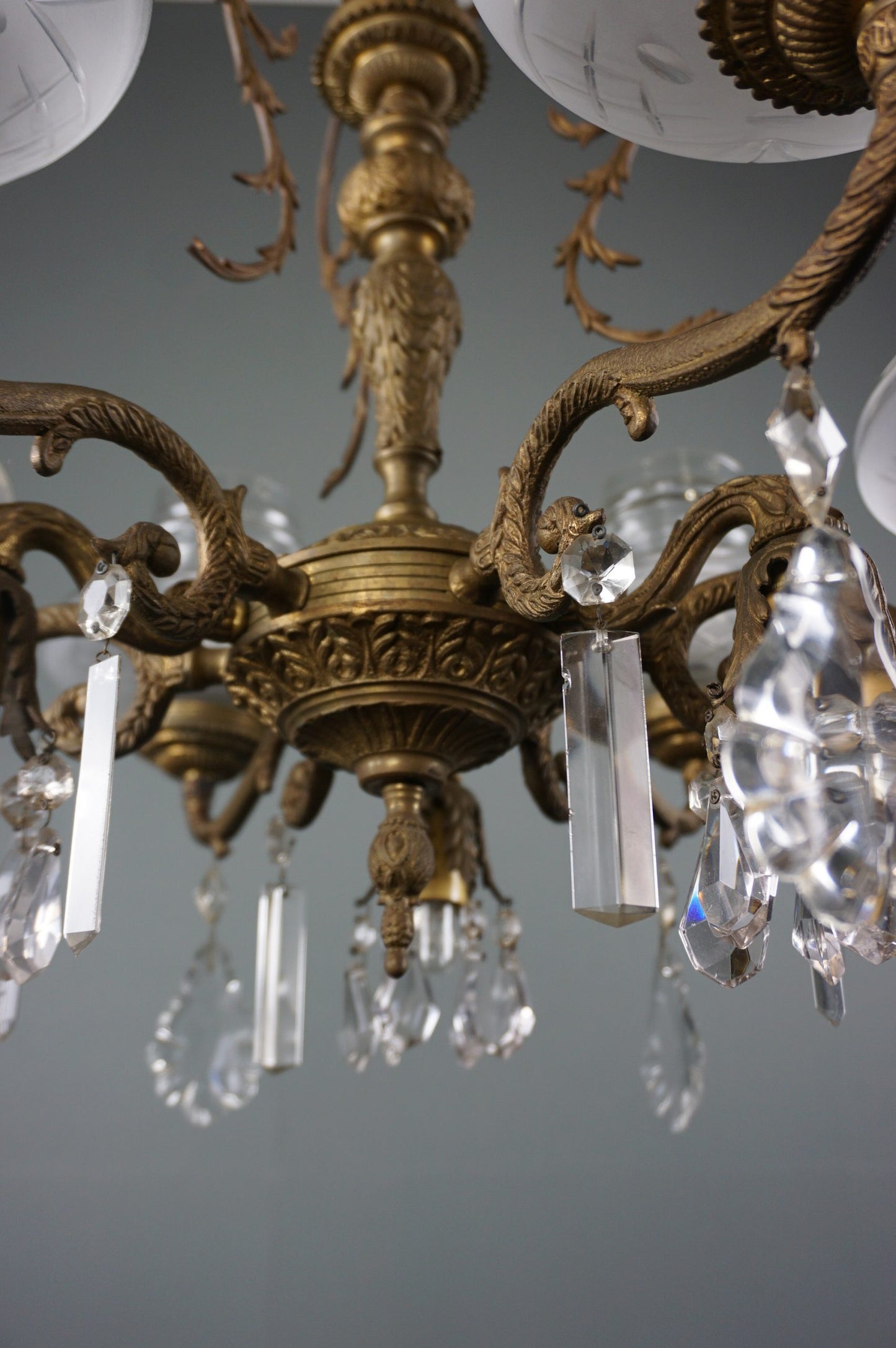 Beautifully decorated chandelier