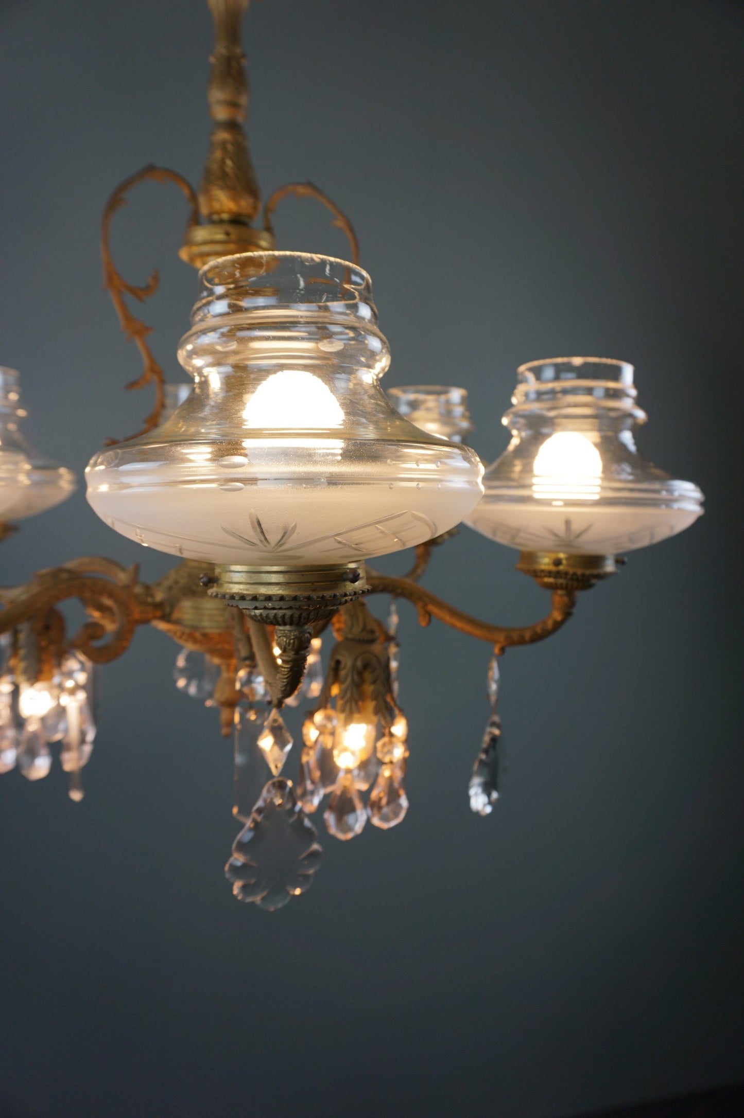 Beautifully decorated chandelier