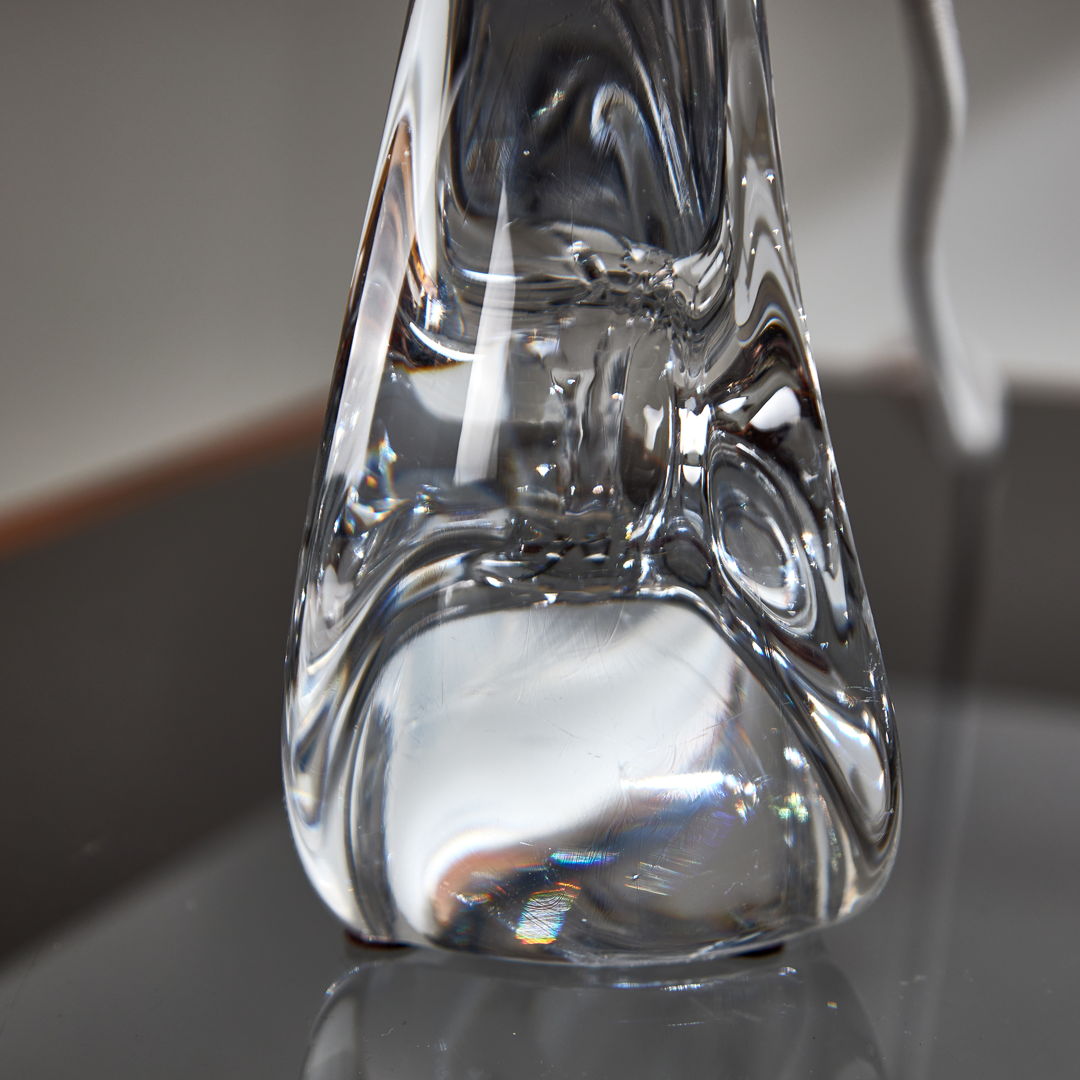 FRENCH CRYSTAL TABLE LAMP BY DAUM