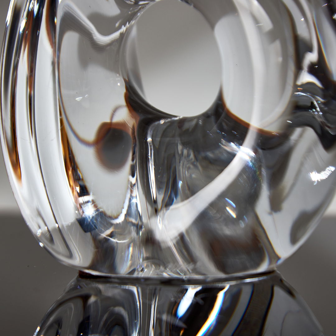 FRENCH CRYSTAL TABLE LAMP BY DAUM