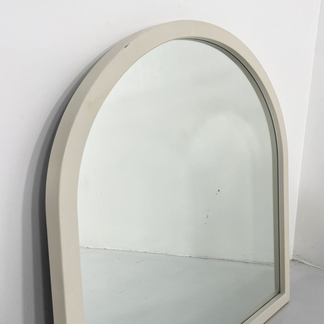 White Frame Mirror Model 4720 by Anna Castelli Ferrieri for Kartell, 1980s