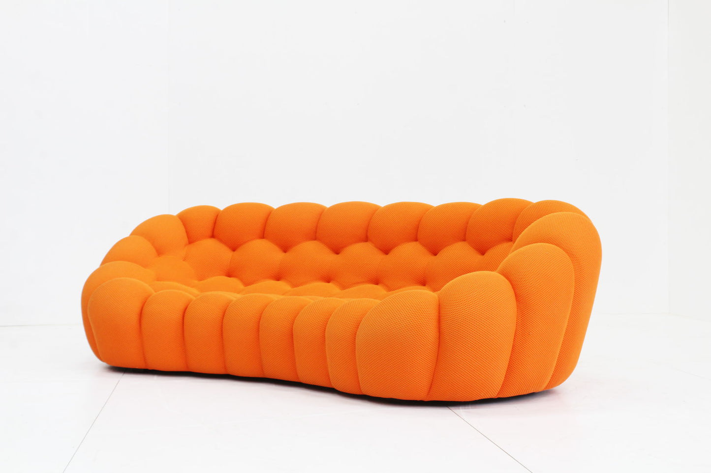 Roche Bobois curved bubble sofa orange