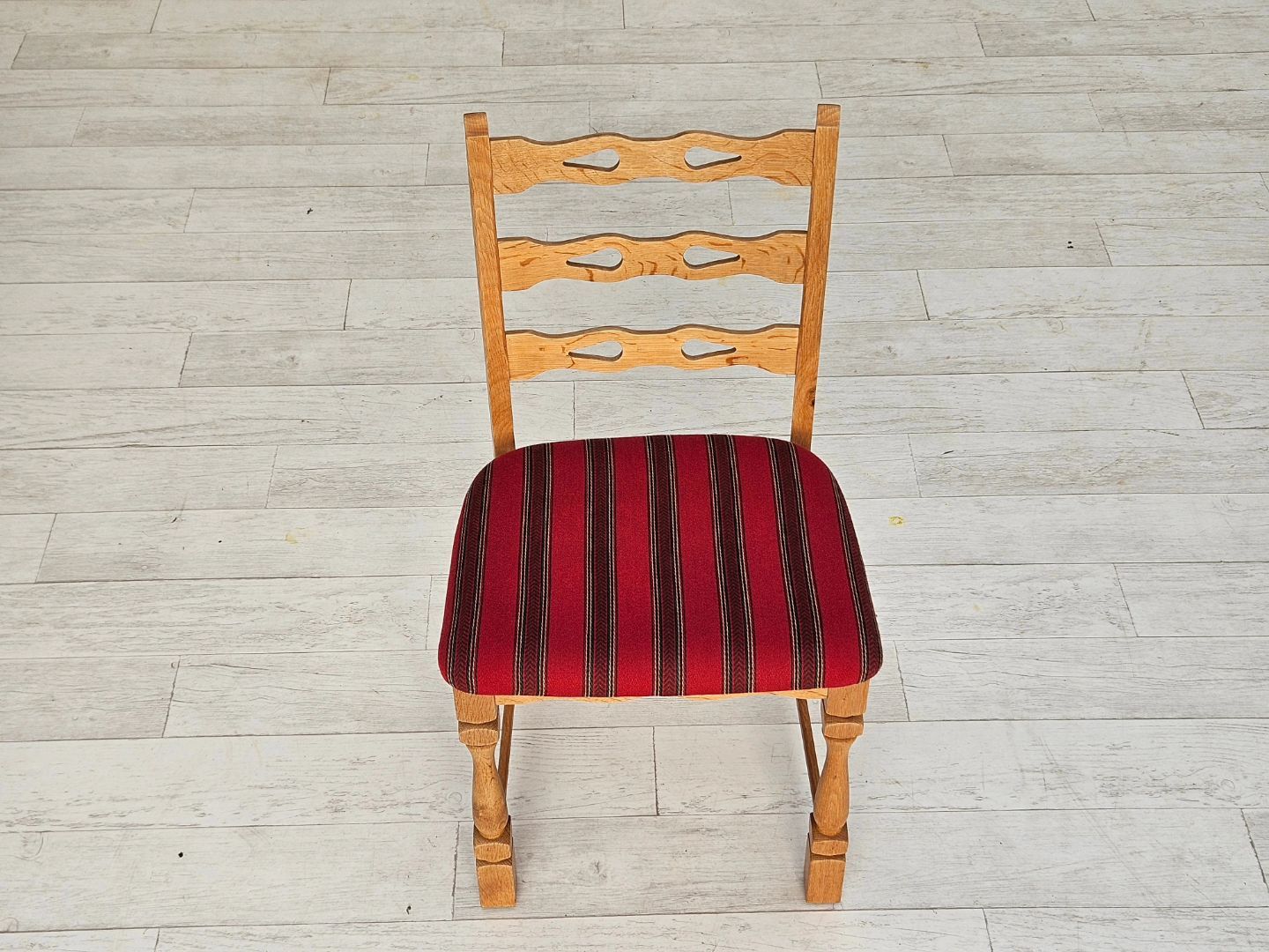 1970s, set 6 pcs of Danish dinning chairs, original good condition, furniture wool.