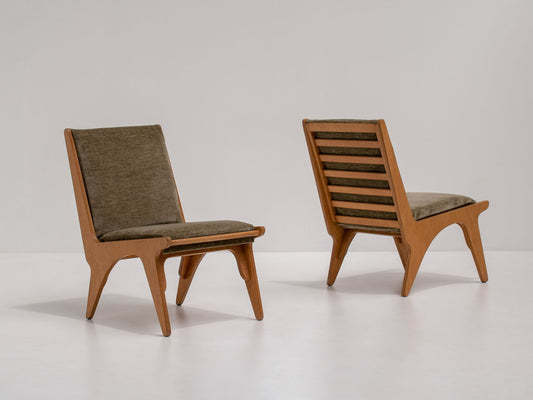 Pair of Dordrecht Chairs by Wim Van Gelderen for Spectrum, the Netherlands 1950s