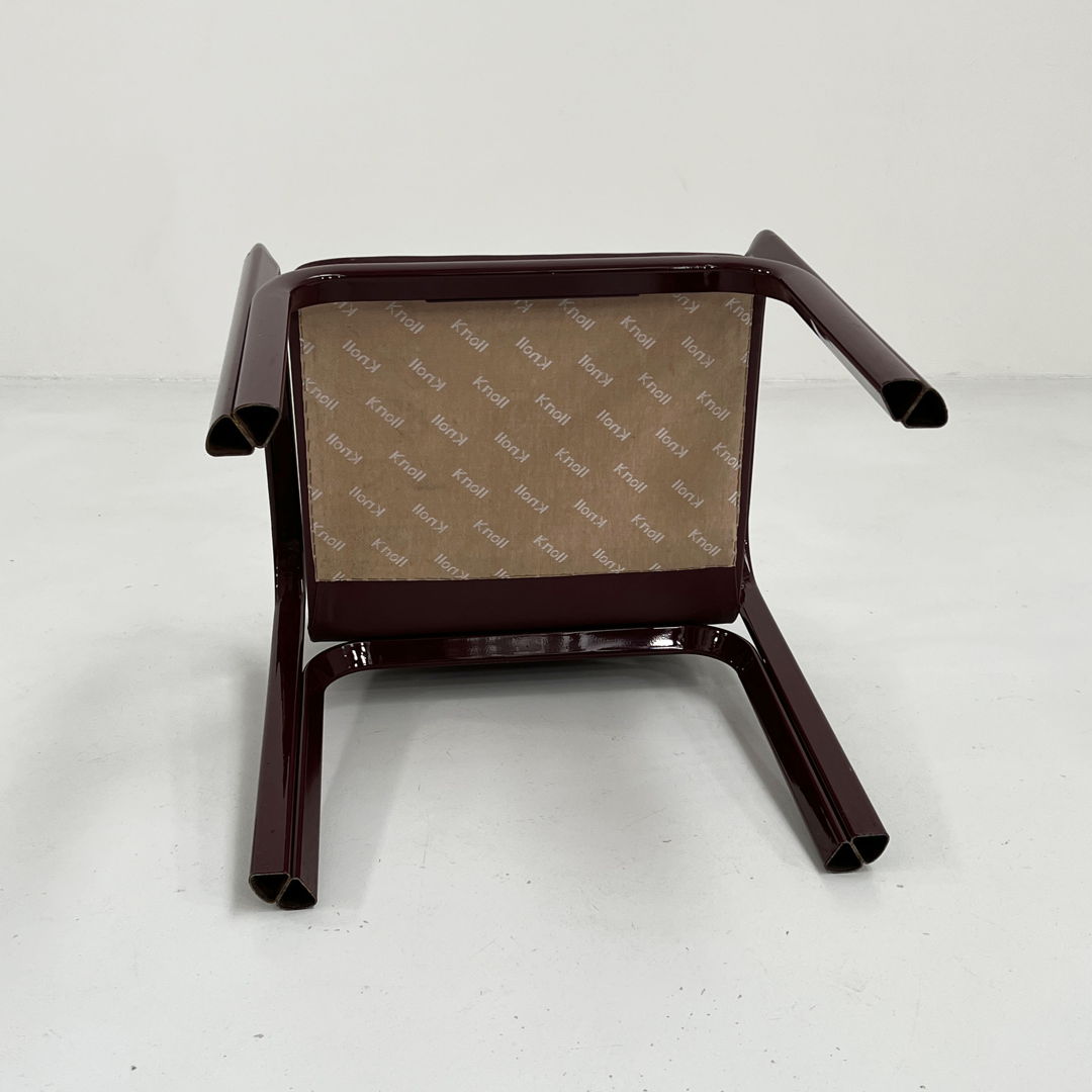 Burgundy Orsay Dining Chair by Gae Aulenti for Knoll, 1970s ...