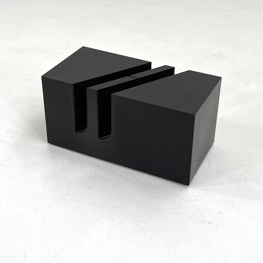 Black Side Table & Rack by Marco Zanuso for Bilumen, 1970s