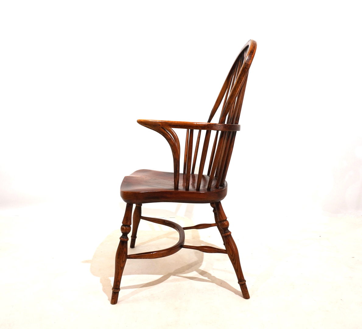 English Windsor chair with armrests