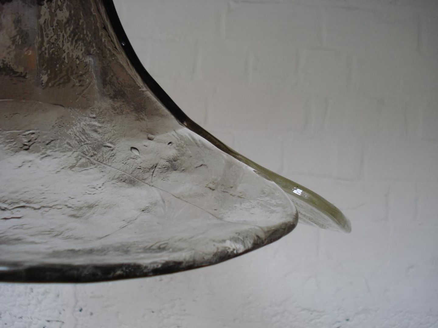 Smoked Murano Glass Pendant Lamp by Kalmar Franken, 1970s