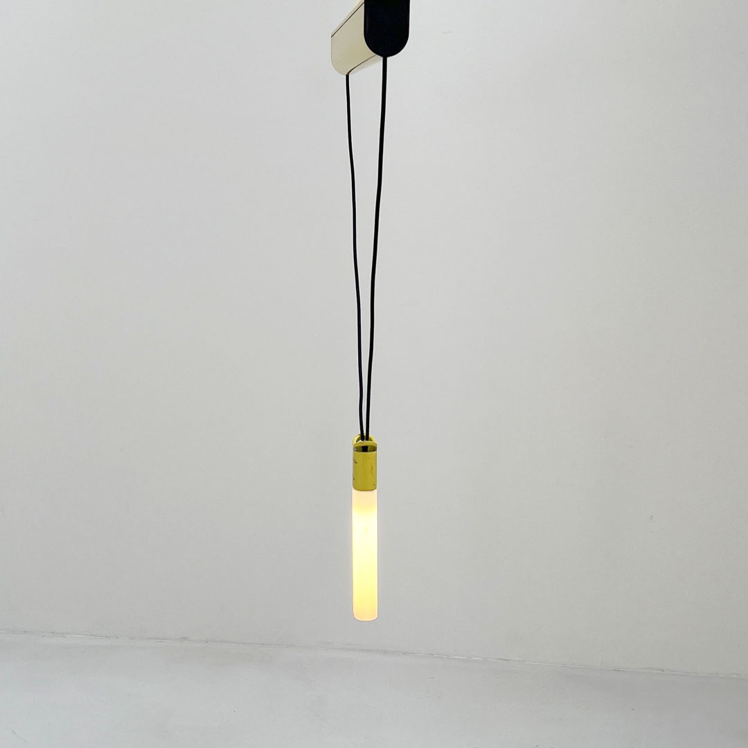 Yellow Pendant Light from iGuzzini, 1980s