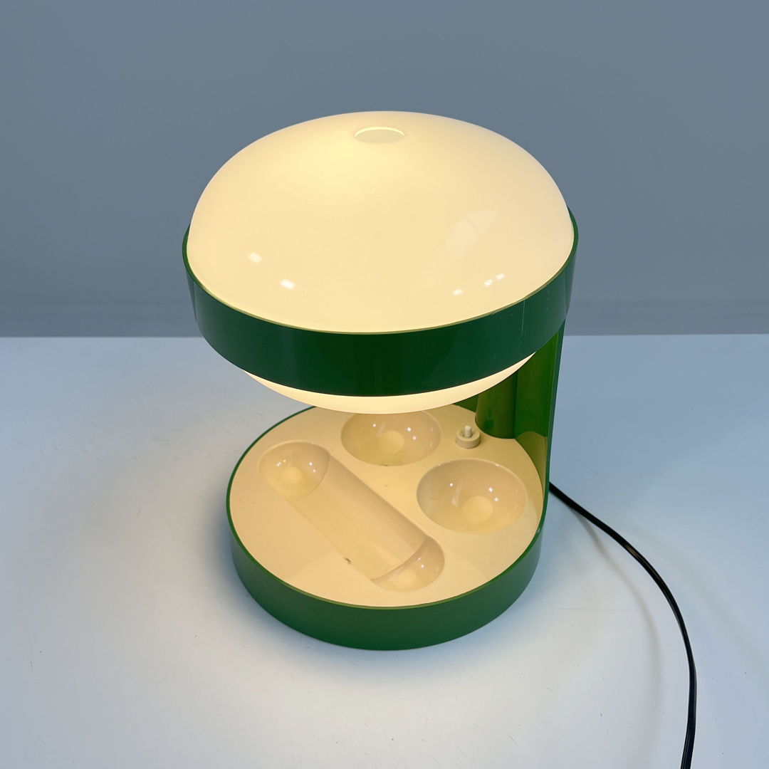 Green KD29 Table Lamp by Joe Colombo for Kartell, 1970s