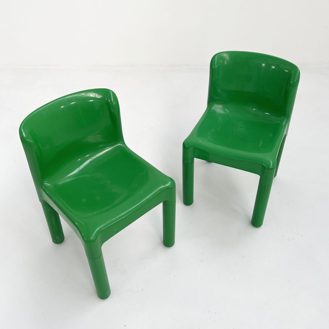 Green Model 4875 Chair by Carlo Bartoli for Kartell, 1970s