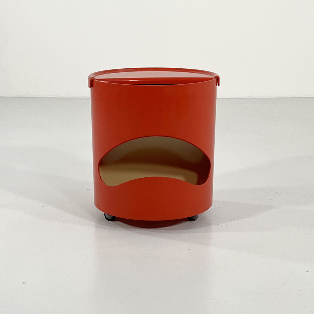 Red Robo Side Table by Joe Colombo for Elco, 1970s