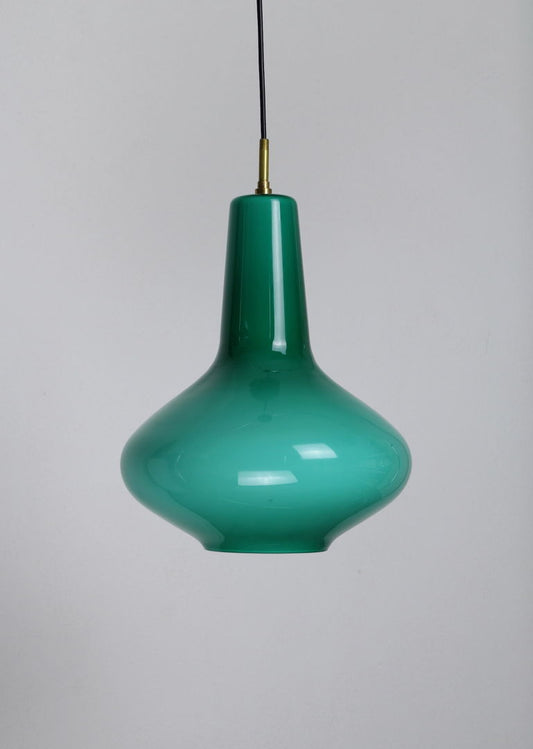 Turquoise pendant by Massimo Vignelli for Venini, 1950s