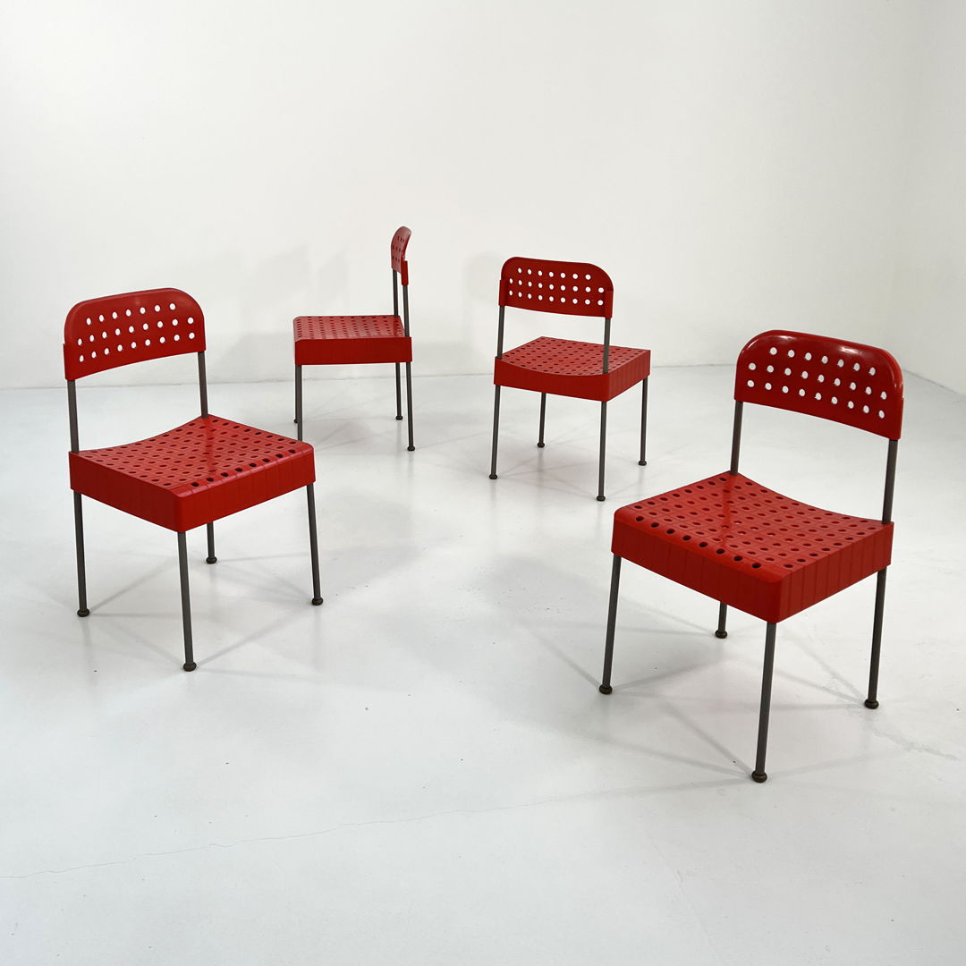 Red Box Chair by Enzo Mari for Anonima Castelli, 1970s