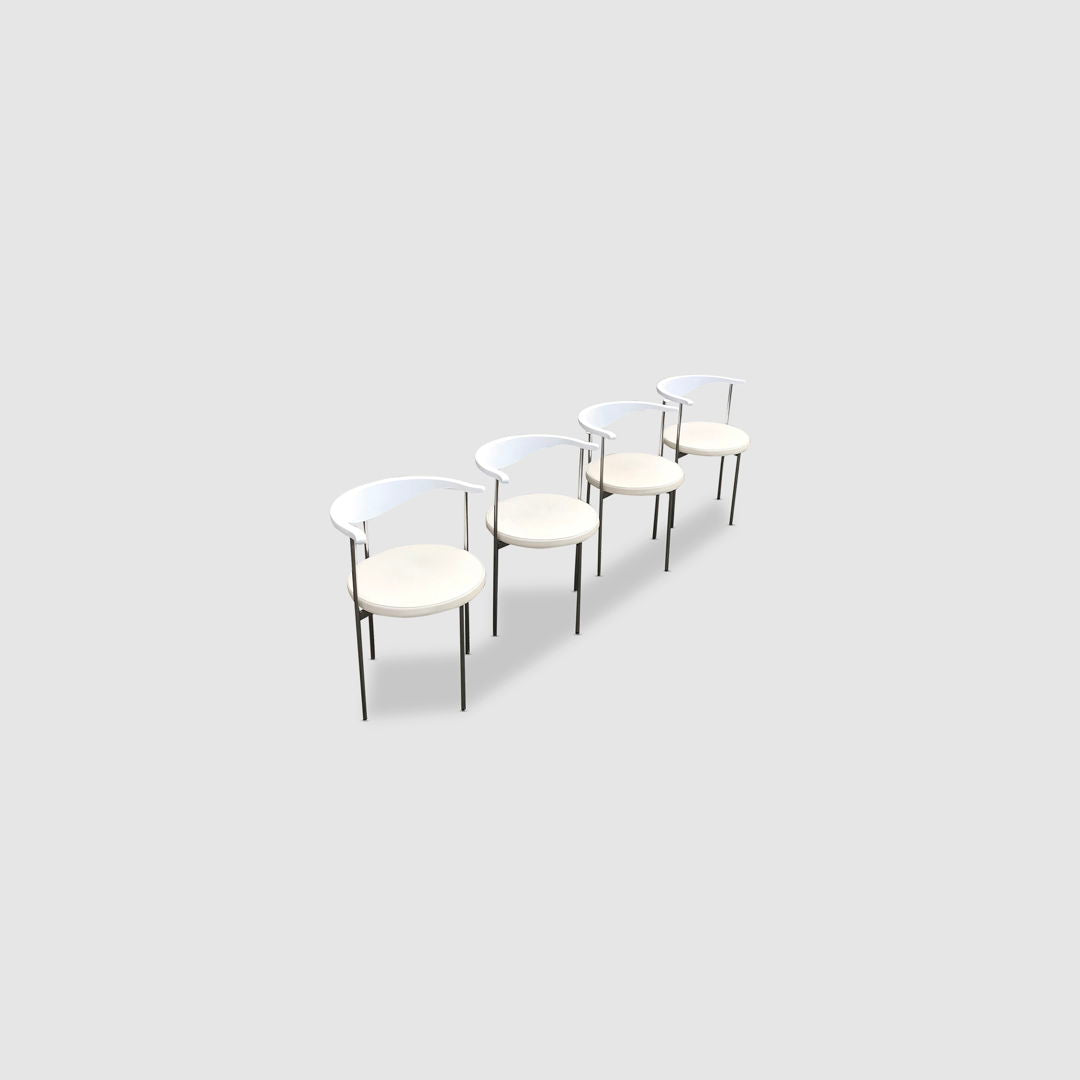 3200 dining chair by Frederik Sieck for Fritz Hansen 1960s, set of 4