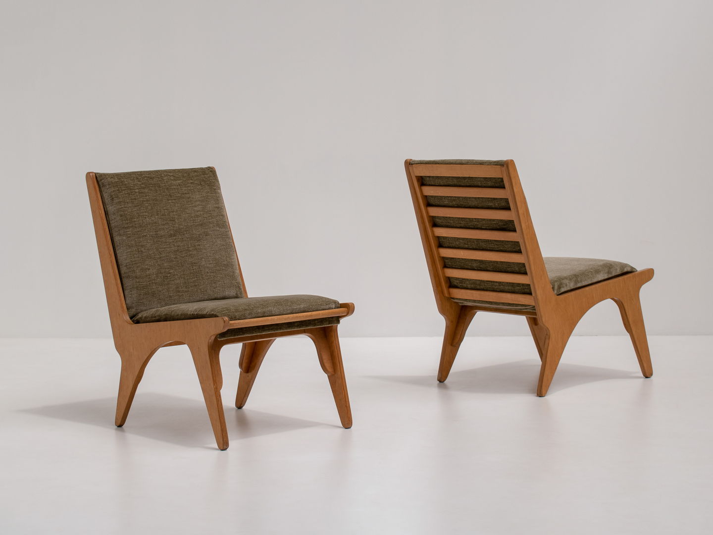 Pair of Dordrecht Chairs by Wim Van Gelderen for Spectrum, the Netherlands 1950s