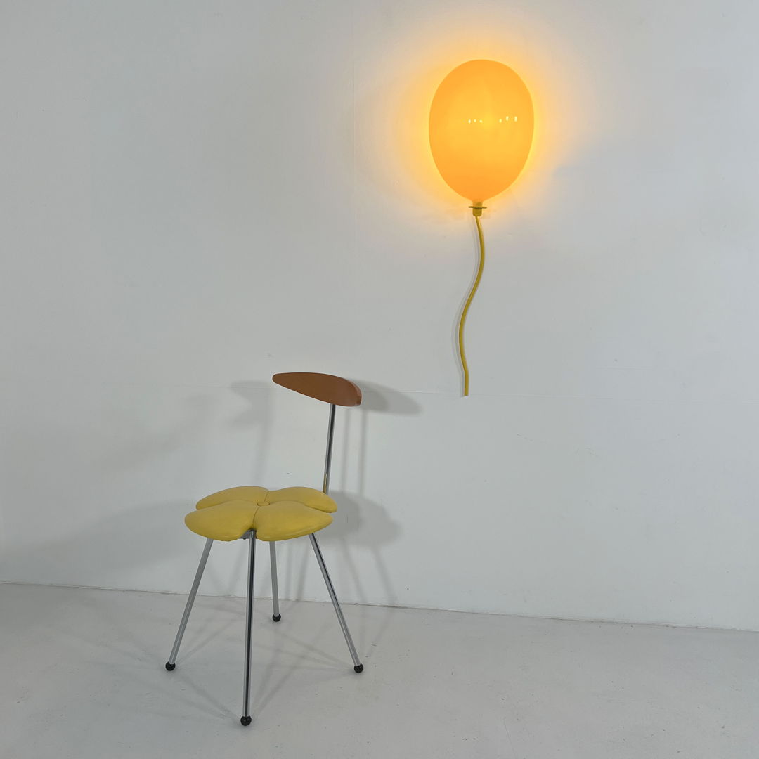 Yellow Balloon Wall Lamp from Zicoli Limbach, 1980s