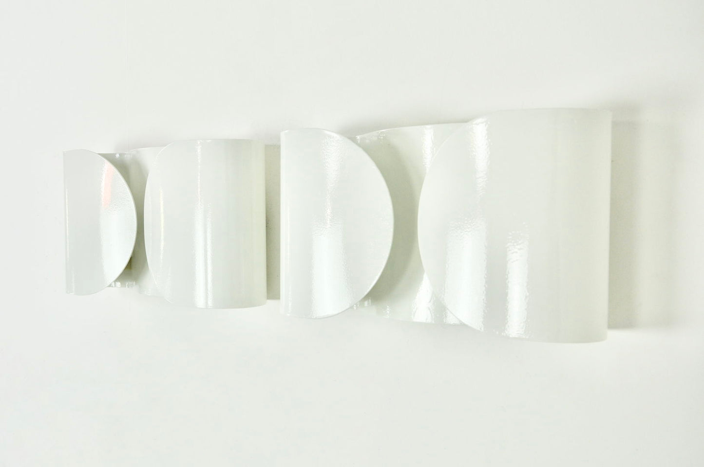 White Foglio Wall Lamps by Tobia & Afra Scarpa for Flos, 1960s Set of 2