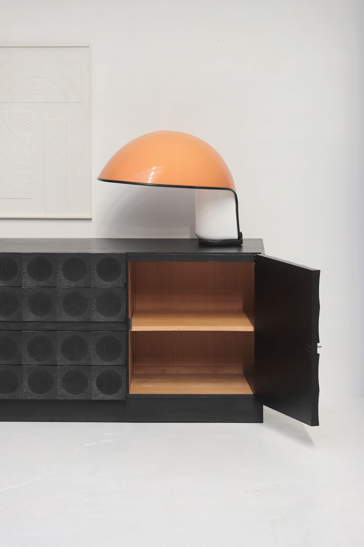 graphic quality crafted sideboard designed by J. Batenburg for MI, Belgium.