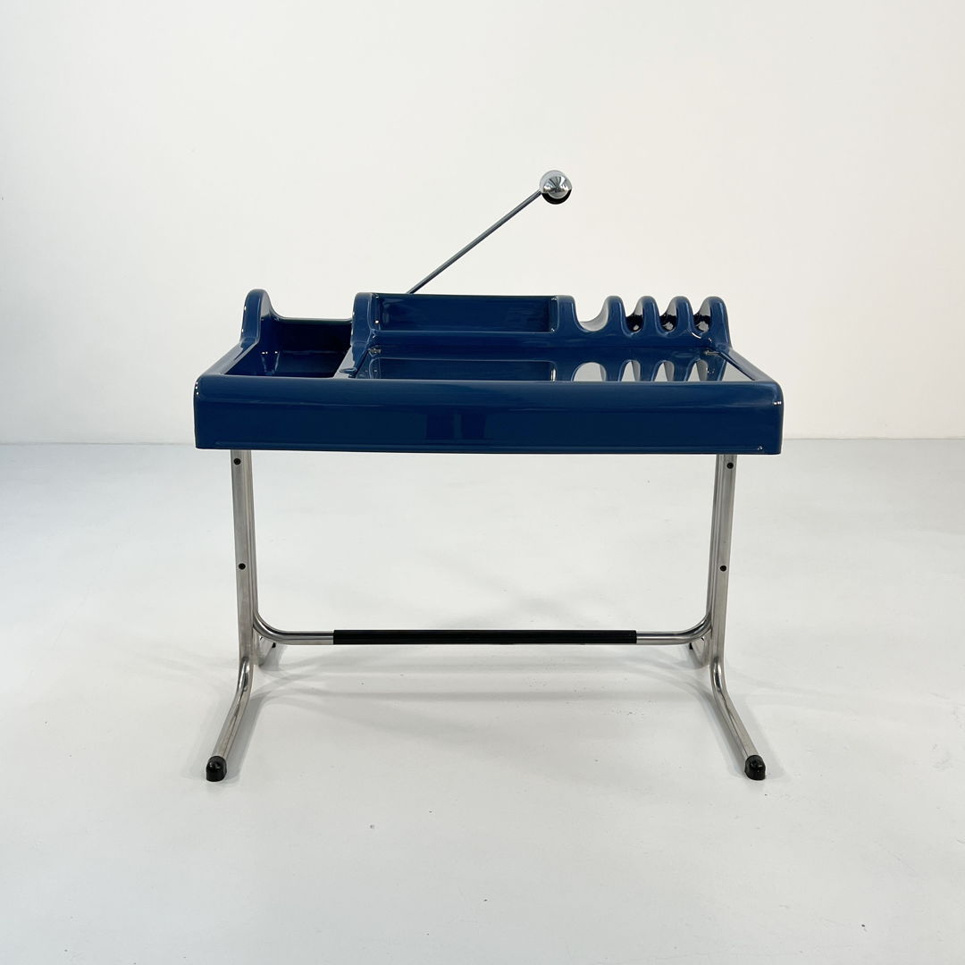Blue Orix Desk by Vittorio Parigi & Nani Prina for Molteni, 1970s