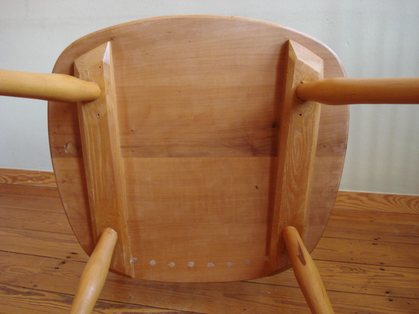 Vintage cherrywood armchair by Albert Haberer for Hermann Fleiner