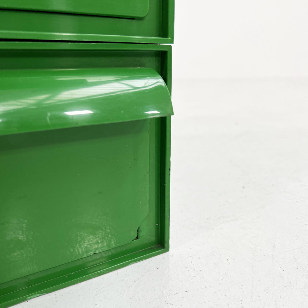Green Chest with 4 Drawers Model 4601 by Simon Fussell for Kartell, 1970s