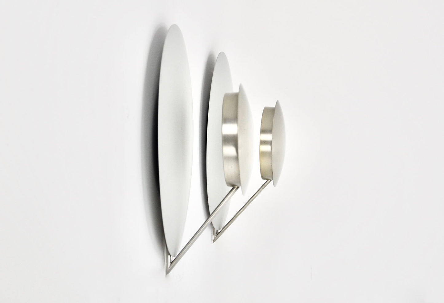 "Vega" wall lamps by L. Cesaro for Tre Ci Luce, 1980s, set of 2