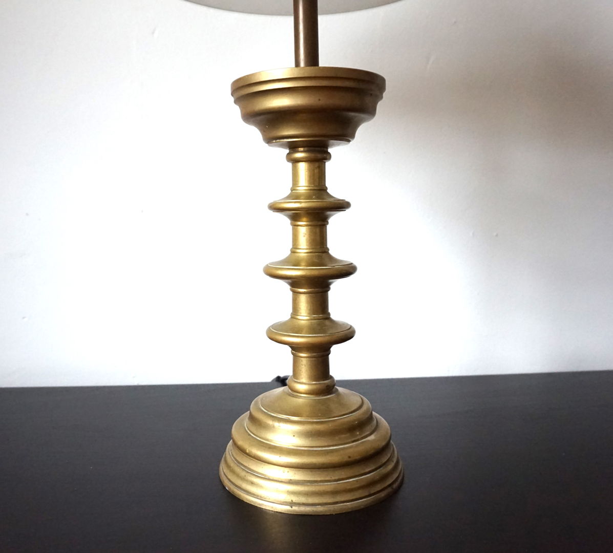 Art Nouveau Brass Empire Table Lamp