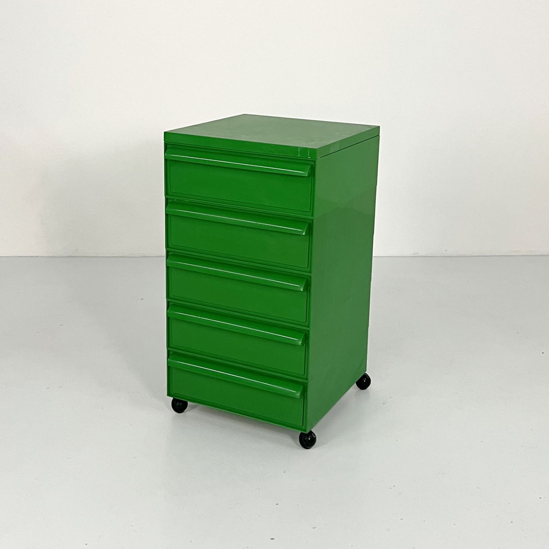 5 Drawers Chest Model 4601 on Wheels by Simon Fussell for Kartell, 1970s