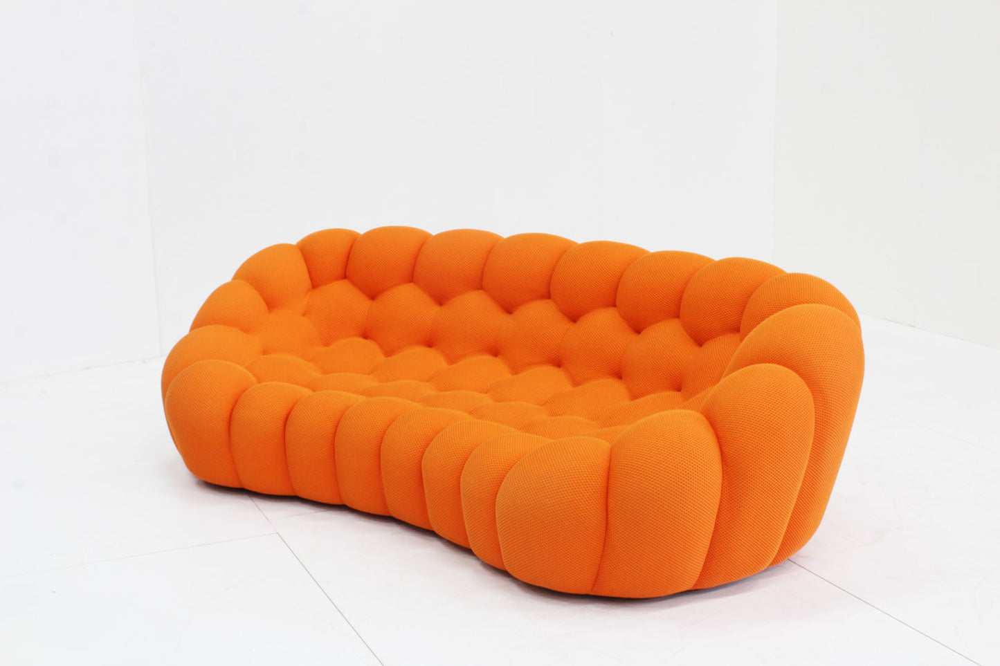 Roche Bobois curved bubble sofa orange