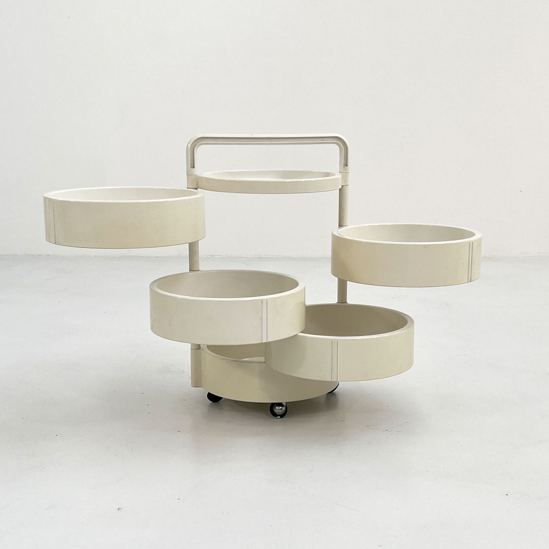 Storage/Trolley Model 4590 by Franco Annoni for Kartell, 1970s