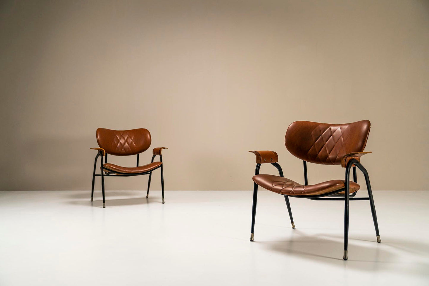 Two Armchairs By Gastone Rinaldi For Rima, Italy 1950s