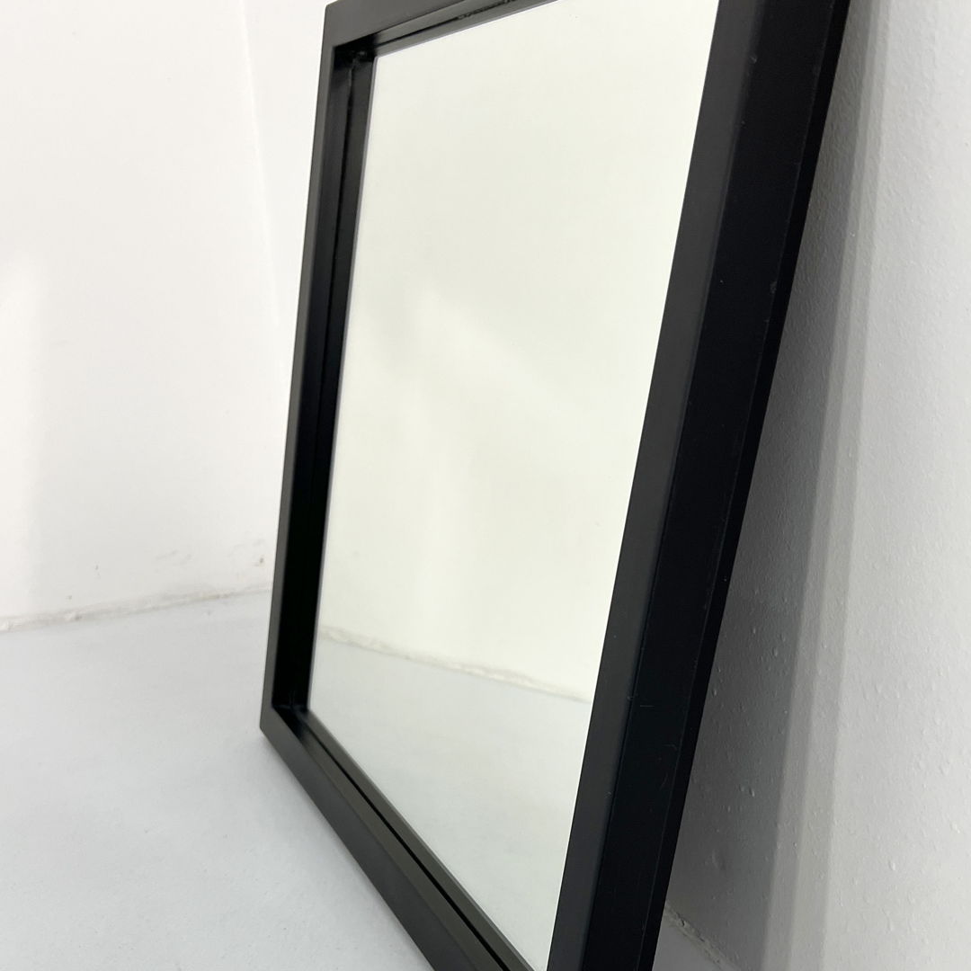 Black Frame Mirror Model 4727 by Anna Castelli Ferrieri for Kartell, 1980s