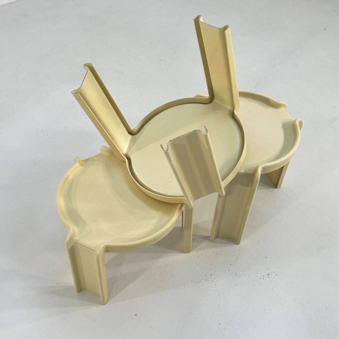 Set of Nesting Tables by Giotto Stoppino for Kartell, 1970s