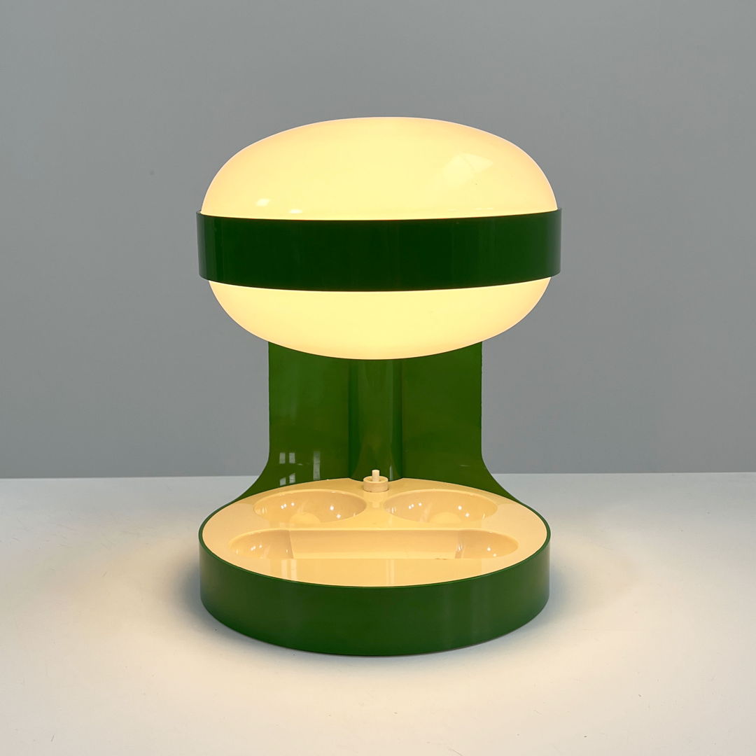 Green KD29 Table Lamp by Joe Colombo for Kartell, 1970s