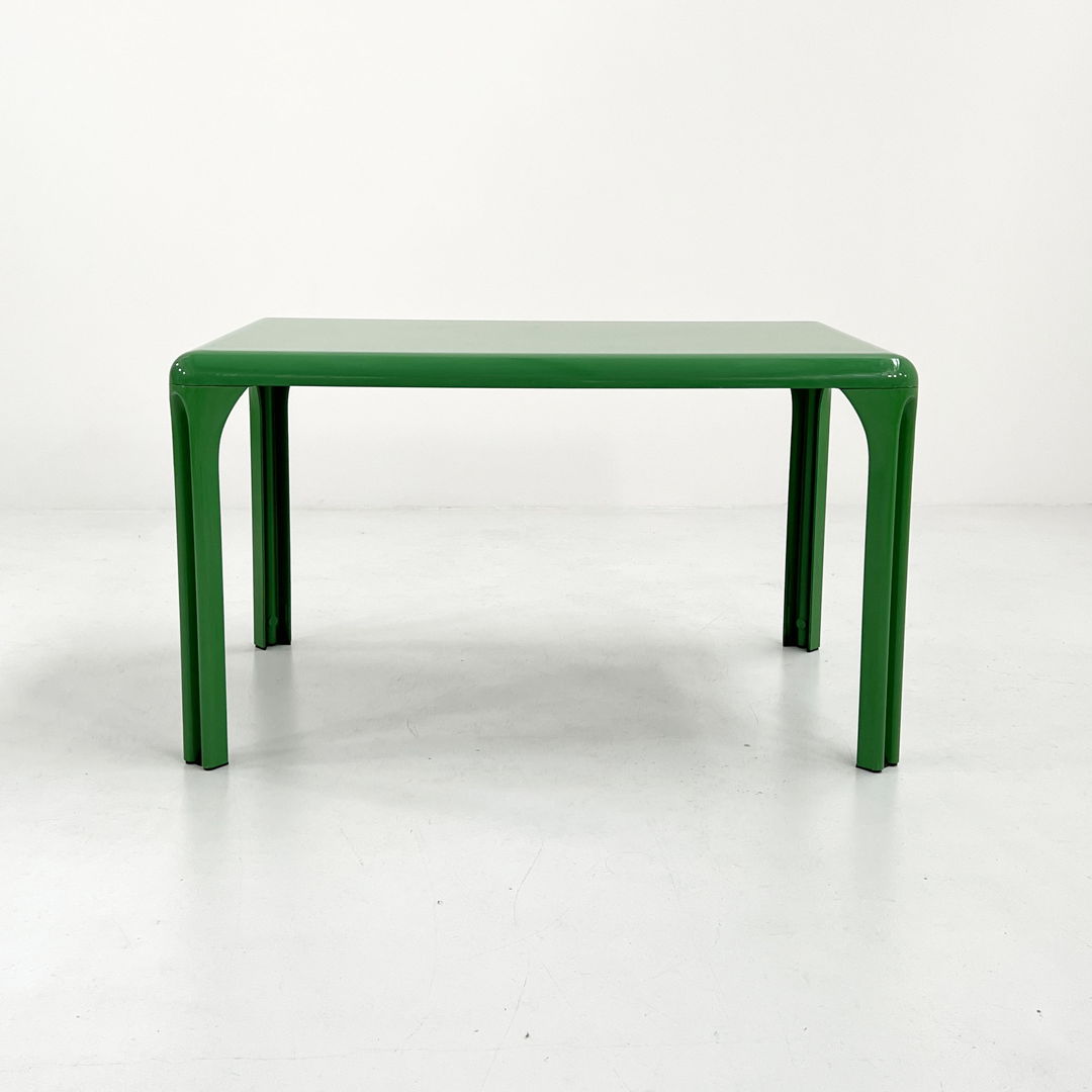 Green Stadio 120 Dining Table by Vico Magistretti for Artemide, 1970s