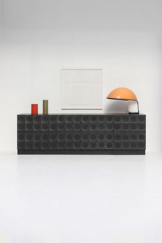 graphic quality crafted sideboard designed by J. Batenburg for MI, Belgium.