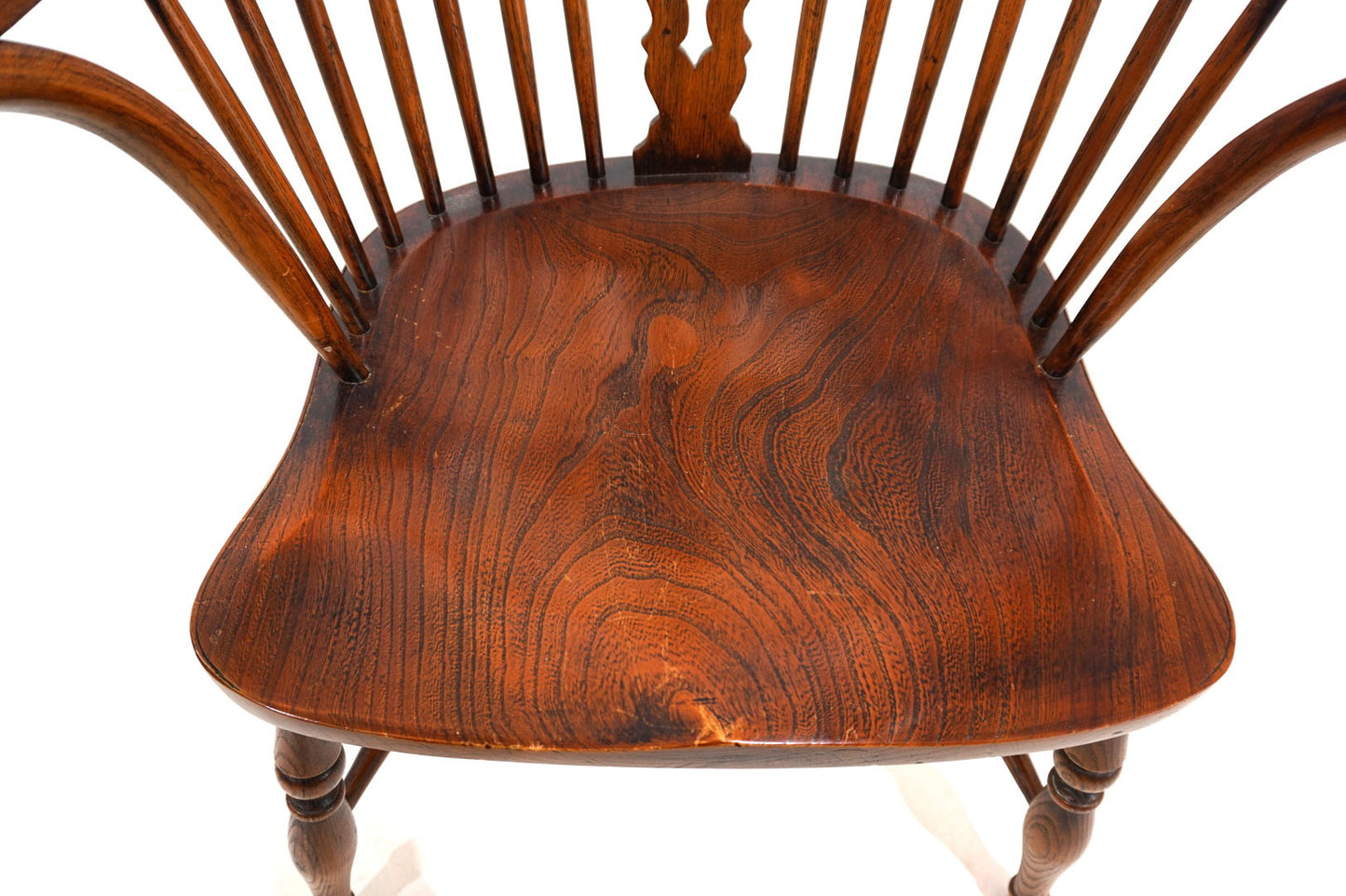 English Windsor chair with armrests