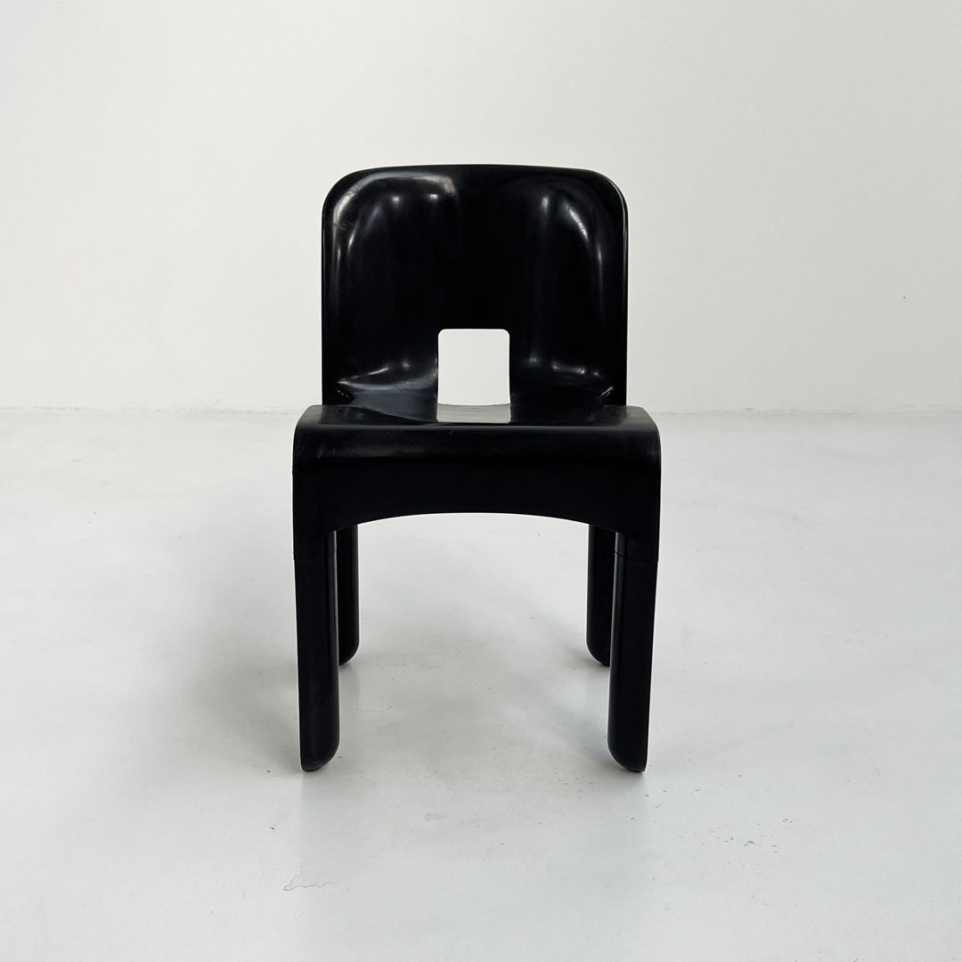 Black Model 4867 Universale Chair by Joe Colombo for Kartell, 1970s