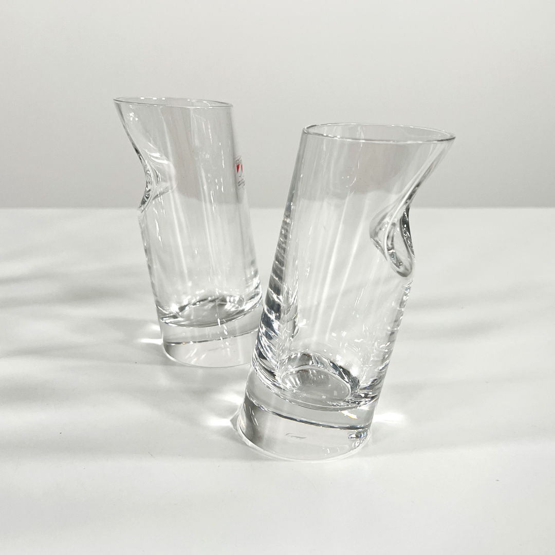 Set of 6 Ice Stopper Glasses by Angelo Mangiarotti for Colle, 1980s